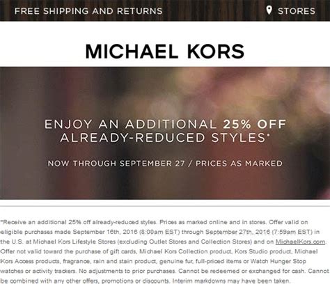 coupons michael kors usa|Michael Kors coupon first order.